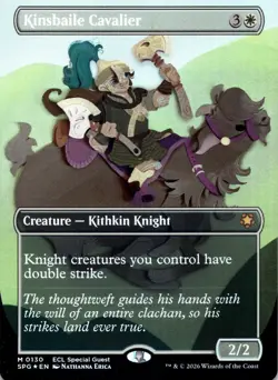 Kinsbaile Cavalier FOIL BORDERLESS Special Guests Magic MTG NM - Image 1
