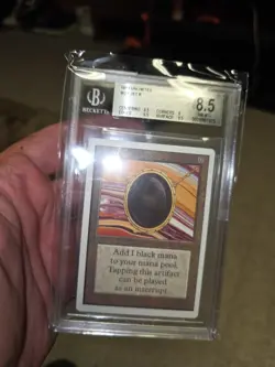 Mox Jet Unlimited BGS 8.5 Magic The Gathering | MTG 8.5 8 9.5 9.5 !! - Image 2