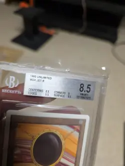 Mox Jet Unlimited BGS 8.5 Magic The Gathering | MTG 8.5 8 9.5 9.5 !! - Image 4