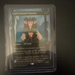 Leaf-Crowned Visionary (Borderless) Special Guests Foil Mtg Near Mint - Image 2