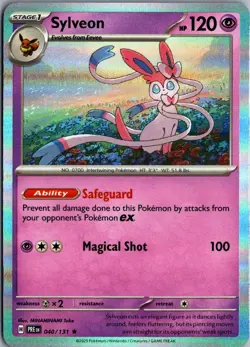 2025 Scarlet & Violet Series - Prismatic Evolutions Holo Sylveon Rare #40 - Image 1