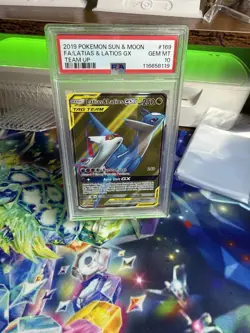 LATIOS & LATIAS GX 169 TEAM UP TAG TEAM SUN & MOON POKEMON GEM MINT - Image 1