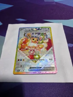 Pokemon TCG Scarlet & Violet Prismatic Evolutions #174 Eevee EX Black Star Promo - Image 1
