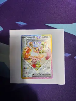 Pokemon TCG Scarlet & Violet Prismatic Evolutions #174 Eevee EX Black Star Promo - Image 2