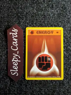 Fighting Energy 97/102 1st Edition Base Set Shadowless 1999 Pokemon NM - Image 1