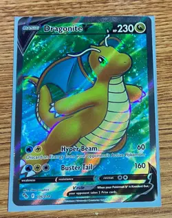Dragonite V (Full Art) 076/078 Pokemon GO Holo - Image 1