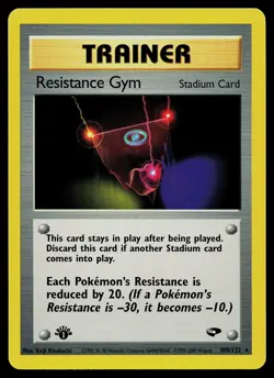 Pokemon Card - Resistance Gym 1st Edition Gym Challenge 109/132 Rare - Image 1