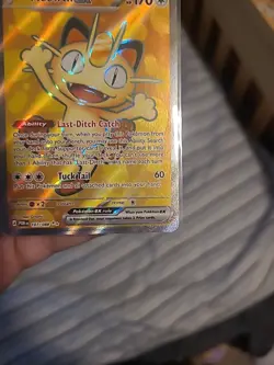 Meowth Ex 107/88 ULTRA RARE Perfect Order Pokemon Near Mint - Image 2