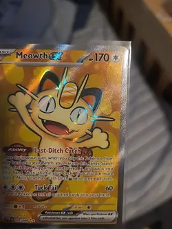 Meowth Ex 107/88 ULTRA RARE Perfect Order Pokemon Near Mint - Image 3