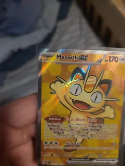 Meowth Ex 107/88 ULTRA RARE Perfect Order Pokemon Near Mint - Image 4