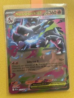Mega Charizard X ex 013/094 Phantasmal Flames Double rare Holo Pokemon NM - Image 1