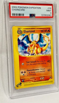 2002 POKEMON EXPEDITION #39 CHARIZARD PSA 9 Regular Mint!!! - Image 3