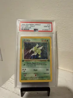 Pokemon PSA 10 1st Edition Scyther HOLO Jungle LOW POP - Image 1