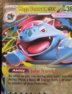 Mega Venusaur EX 003/132 Double Rare Mega Evolution Pokemon TCG - Image 2