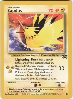 Zapdos 23 Promo Wizards Black Star Promos Pokemon NM - Image 1