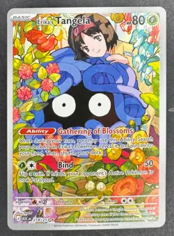 Pokemon Erika's Tangela Illustration Rare Holo ME: Ascended Heroes 218/217 NM - Image 1