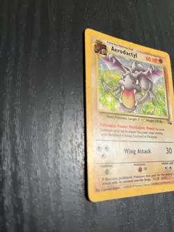 Pokemon TCG Aerodactyl Fossil 1 Holo Unlimited Holo Rare - Image 3