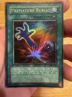 Yu-Gi-Oh! Premature Burial PSV-037 Holo Effect Pharaoh's Servant 1st Edition Ko… - Image 2