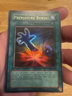 Yu-Gi-Oh! Premature Burial PSV-037 Holo Effect Pharaoh's Servant 1st Edition Ko… - Image 3