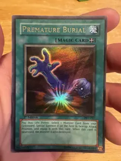 Yu-Gi-Oh! Premature Burial PSV-037 Holo Effect Pharaoh's Servant 1st Edition Ko… - Image 4