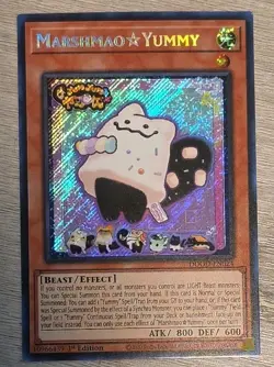 Yu-Gi-Oh! TCG Marshmao Yummy 1st Edition DOOD-EN024 Secret Rare NM - Image 1
