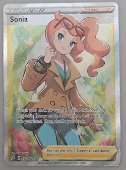 Sonia 192/192 Full Art Rebel Clash Holo Pokemon TCG - HP - Image 1