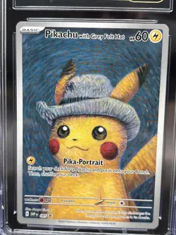 Pokemon x Van Gogh Pikachu with Grey Felt Hat CGC PRISTINE 10 (POP 658) - Image 3