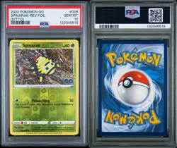 2022 Pokemon GO SPINARAK REV. FOIL (DITTO) #006 PSA 10 LOW POP - Image 3