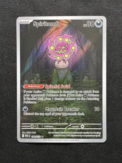 Pokemon TCG - Spiritomb 148/132 IR - Mega Evolution - English - NM - Image 1