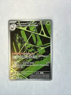 Pokemon TCG Team Rocket’s Spidops 187/182 Destined Rivals Illustration Rare - Image 1