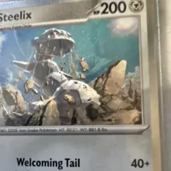 Pokemon Steelix 093/132 Me01: Mega Evolution Holo Rare 1 swirl 🌀 - Image 2