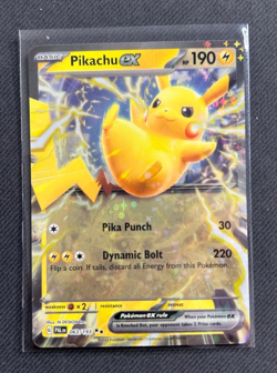 Pokemon TCG Pikachu EX S&V Paldea Evolved 063/193 Ultra Holo Double Rare NM - Image 1