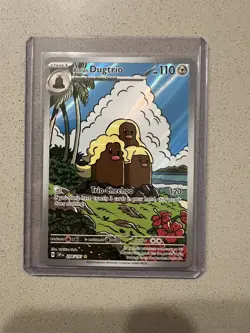 Alolan Dugtrio 208/191 IR Illustration Rare Holo Pokemon 2024 Surging Sparks - Image 1