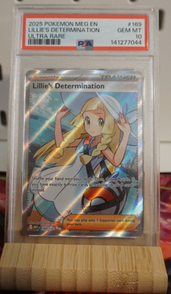 Pokemon TCG Lilie{s Determination 169/132 Ultra Rare Rare PSA 10 Gem Mint - Image 1