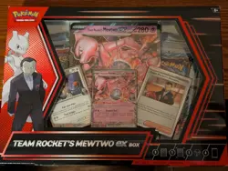 Pokemon TCG: Team Rockets Mewtwo Ex Box & Cynthia's Garchomp Ex Box Combo New - Image 3