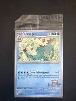 Pokemon Illustration Contest 2024 Promo SEALED Feraligatr Pikachu & Toxtricity - Image 1