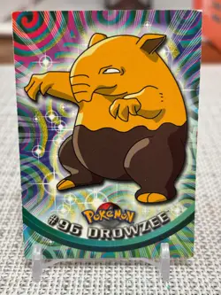 2000 Topps Pokemon #96 Drowzee (TV Animation Series 2) Blue Logo LP - Image 1