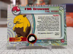 2000 Topps Pokemon #96 Drowzee (TV Animation Series 2) Blue Logo LP - Image 2