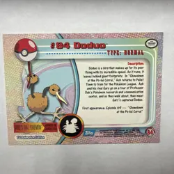2000 Pokemon Doduo #84 [Non-Holo] Topps Blue Label - Image 2