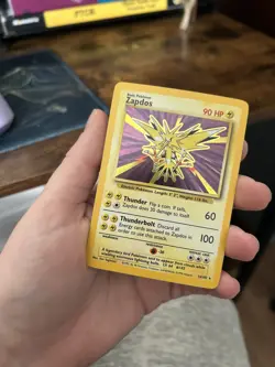 Pokemon Zapdos 016/102 Base Set Holo Vintage LP WOTC - Image 3