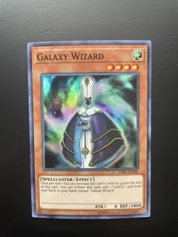 Yugioh Galaxy Wizard OP09-EN005 Super Rare Unlimited Edition LP/MP - Image 1