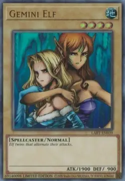 1x (NM) Gemini Elf - LART-EN039 - Ultra Rare - Limited Edition YuGiOh - Image 1