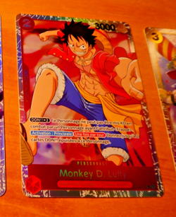 ONE PIECE CARD GAME CARTE FRANCAISE HOLO LUFFY OP01-024 SR FR ** - Image 1