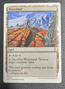 Wasteland (White Border) Mystery Booster 2 Regular MTG Magic Card - Image 1