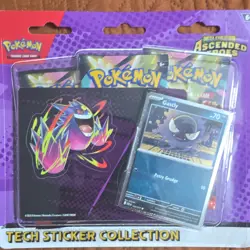Pokemon Mega Evolution Ascended Heroes Sticker Box w/ Promo Card & Boosters - Image 1