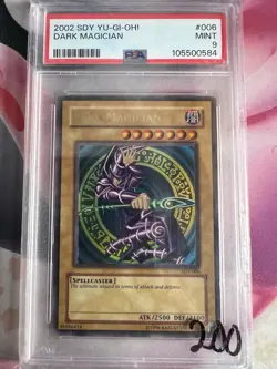 Dark Magician SDY PSA 9 Ultra Rare Unlimited #006 Yugioh 2002 - Image 1