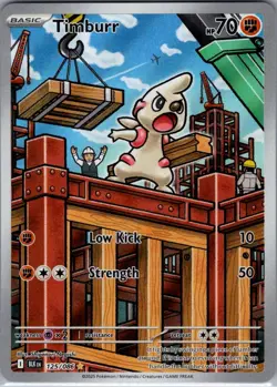 Timburr 125/086 SV: Black Bolt - Pokemon Card - NM - Image 1