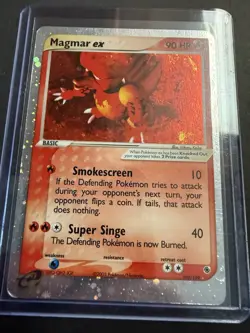 Vintage Pokemon Magmar EX Holo Card 100/109 Ultra Rare 2003 Ruby and Sapphire - Image 1