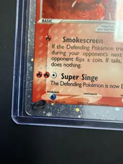 Vintage Pokemon Magmar EX Holo Card 100/109 Ultra Rare 2003 Ruby and Sapphire - Image 3