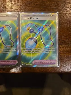 Pokemon TCG Lot Of 2 Sacred Charm Trainer Card Full Art 122/094 NM-M - Image 3